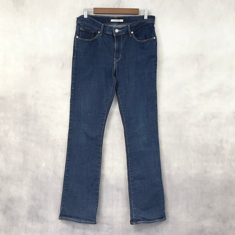 Levis Classic Bootcut Jeans Womens 30 Dark Wash‎ Stretch Minimalist Americana